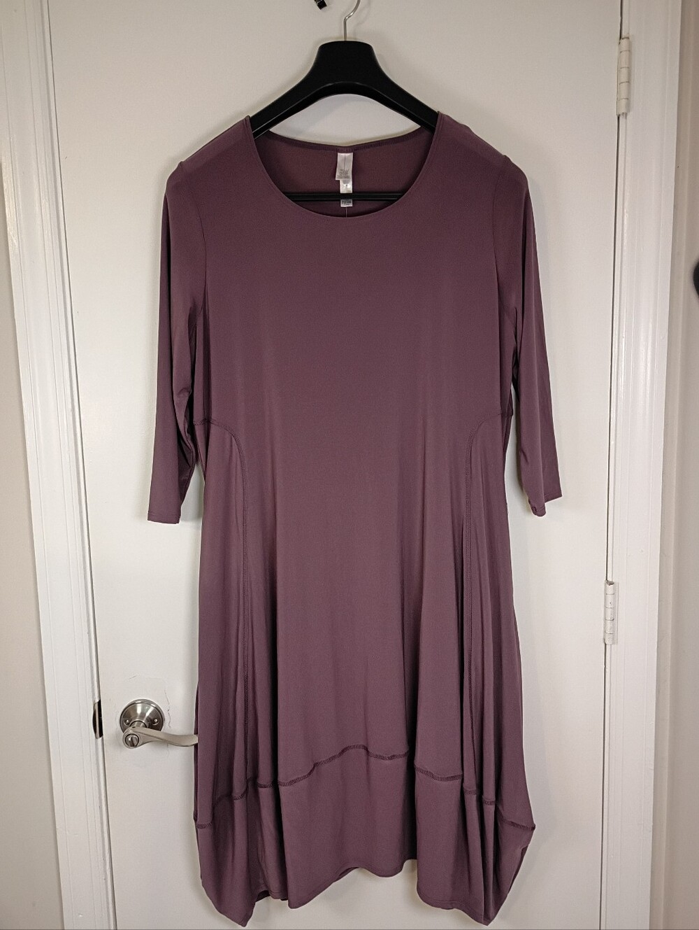 Marla Wynne Size P1X Dusty Rose Lange look Balloon Dress Midi Dress 3/4 Sleeves